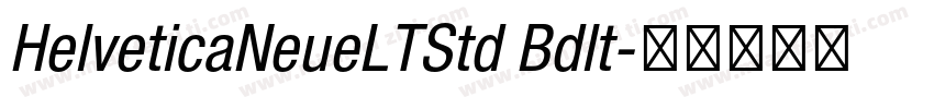 HelveticaNeueLTStd Bdlt字体转换